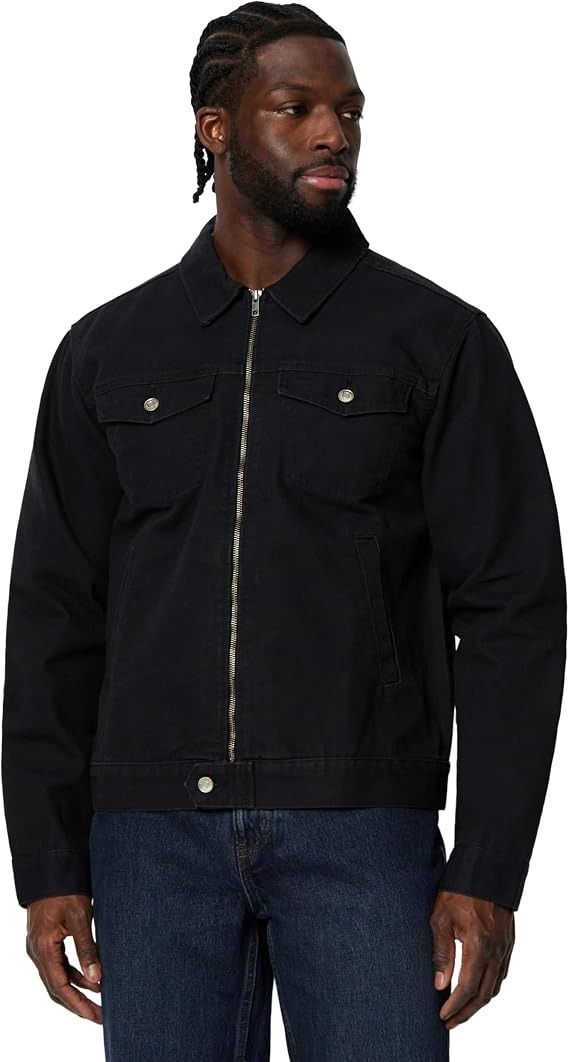 Black Zip-Up Jacket obraz 1